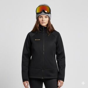 Columbia Black Titanium Interchange Waterproof Shell Jacket - Large